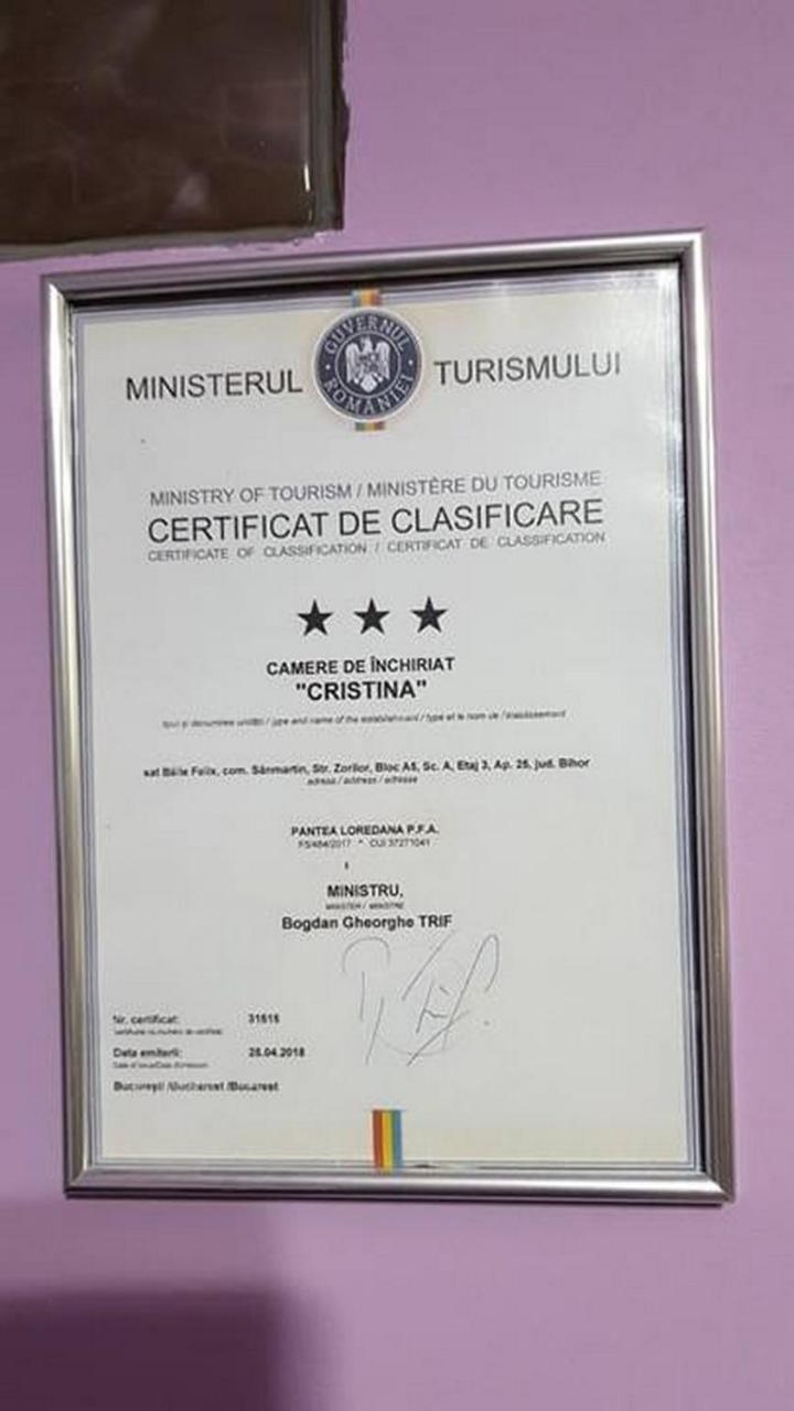 Garsoniera Cristina Apartamento Băile Felix Exterior foto